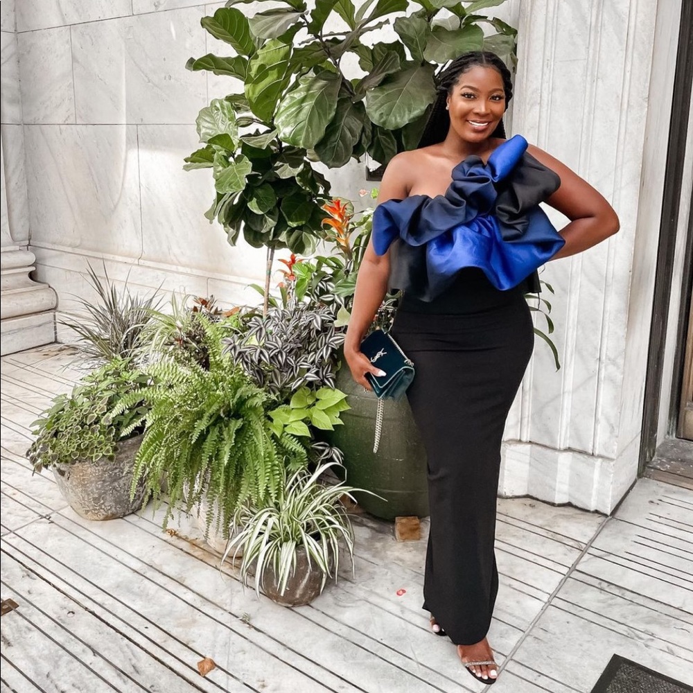 Solace London Finley Maxi dress with oversized ruffles  US 8/Medium